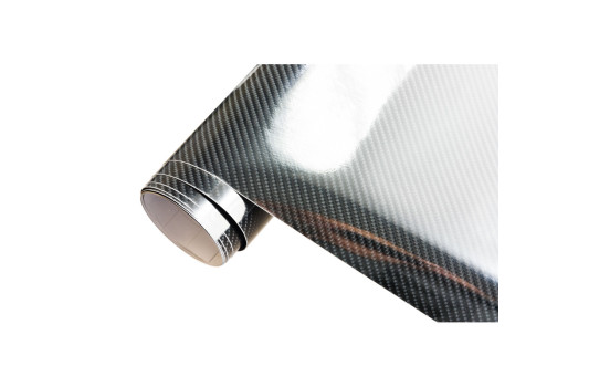 5D Carbon Foil 152x200cm Glossy Black, self-adhesive
