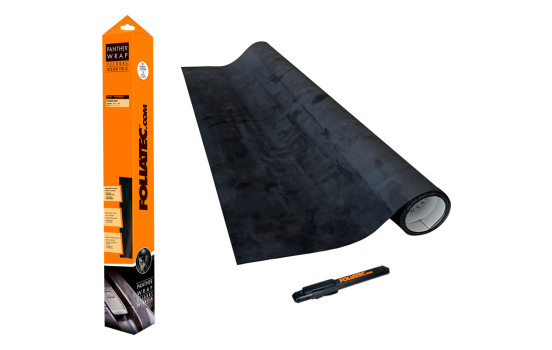 Foliatec Cockpit Design Foil Panther Wrap (Alcantara-Look) - Black - 75x140cm