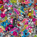 Stickerbomb Foil - Graffiti design 1 - Roll 60x200cm - self-adhesive