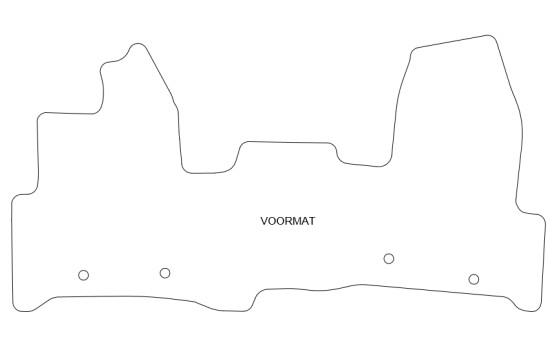 Automatic Ford Transit 2013- Custom front mat 2-piece, Image 2