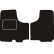 Automatic Opel Vivaro 2001- Front mat 2-piece