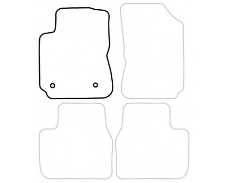 Car mat Front Left Citroen C4 Cactus 2014- 1-piece, Image 3