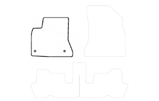Car mat Front Left Citroen C4 Picasso 2006-2013 1-piece, Image 3