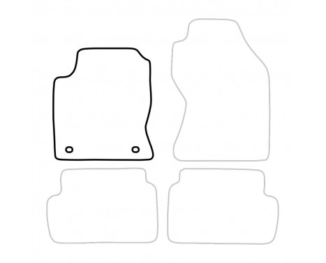 Car mat Front Left Ford Focus 2002-2004 1-piece, Image 3