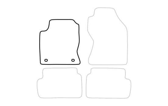 Car mat Front Left Ford Focus 2002-2004 1-piece, Image 3