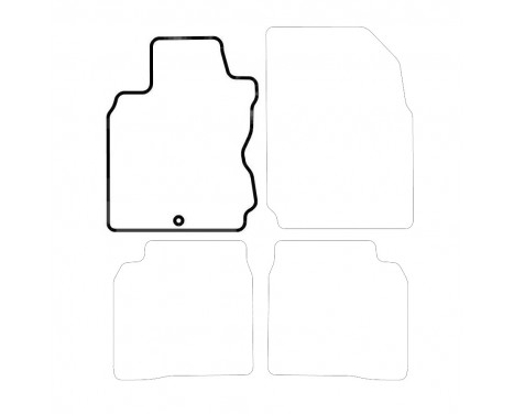 Car mat Front Left Nissan Note 2006-2013 1-piece, Image 3