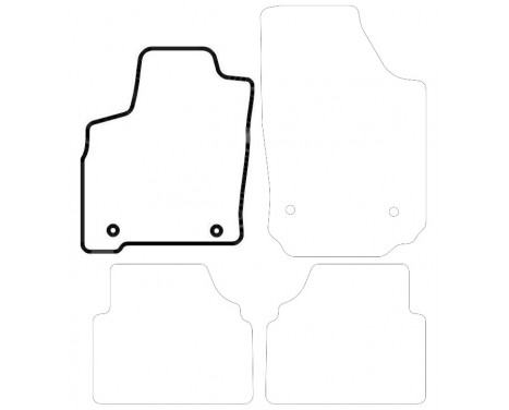 Car mat Front Left Opel Meriva A 2004-2010 1-piece, Image 3