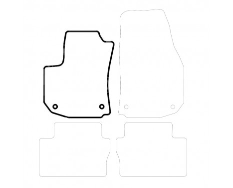 Car mat Front Left Opel Zafira B 2005-2011 1-piece, Image 3