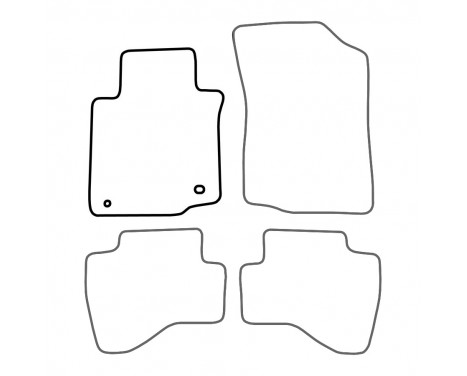 Car mat Front Left Peugeot 107 2005-2010 1-piece, Image 3