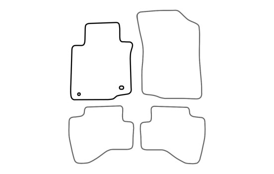 Car mat Front Left Peugeot 107 2005-2010 1-piece, Image 3