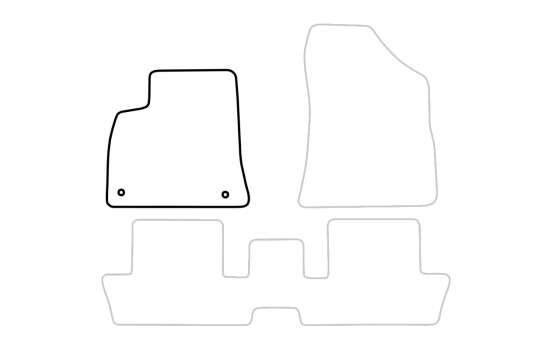 Car mat Front Left Peugeot 3008 2009- 1-piece, Image 3