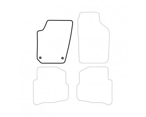 Car mat Front Left Seat Ibiza 2002-2008 1-piece, Image 3