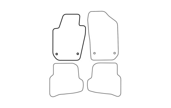 Car mat Front Left Seat Ibiza 2008- 1-piece, Image 3