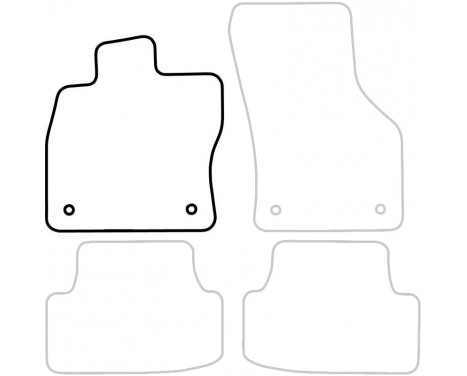 Car mat Front Left Seat Leon 2013- 1-piece, Image 3