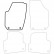 Car mat Front Left Skoda Fabia 2007-2013 1-piece, Thumbnail 3