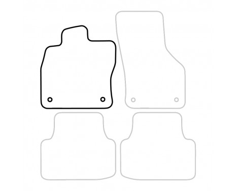 Car mat Front Left Skoda Octavia 2013- 1-piece, Image 3