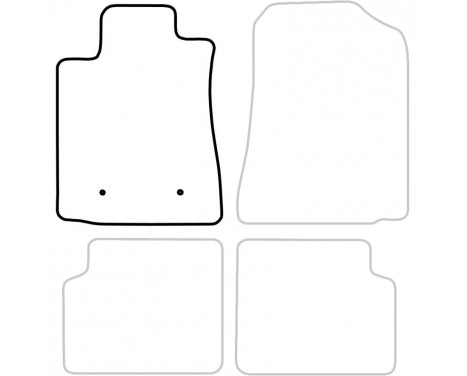 Car mat Front Left Toyota Corolla 3 / 5drs 2002-2007 1-piece, Image 3