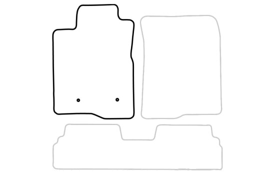 Car mat Front Left Toyota Corolla Verso 2004-2009 1-piece, Image 3
