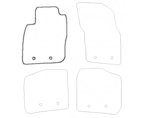 Car mat Front Left Volvo S40 / V40 1998-2004 1-piece, Image 3