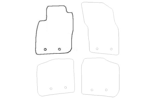 Car mat Front Left Volvo S40 / V40 1998-2004 1-piece, Image 3