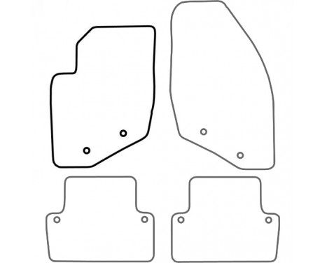 Car mat Front Left Volvo V70 / XC70 2001-2007 1-piece, Image 3