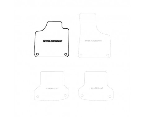 Car mat left for Audi A3 2003-2012 1-piece, Image 3