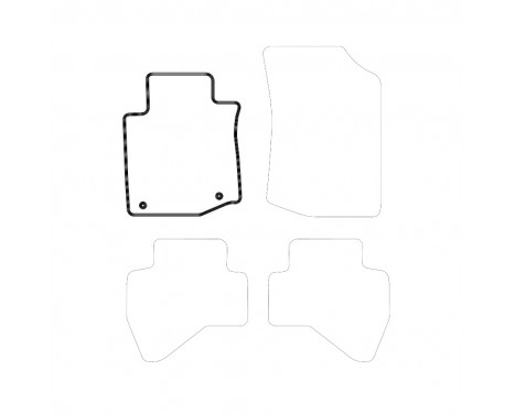 Car mat left for Citroen C1 2010-2013 1-piece, Image 3