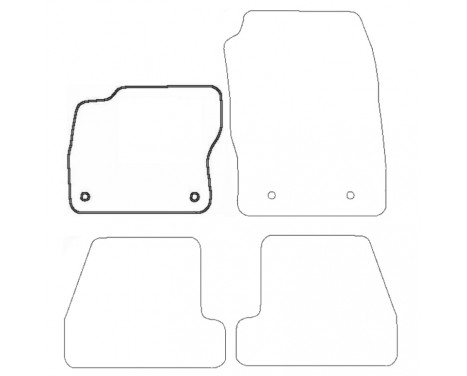 Car mat left for Ford Focus 2011-2015 1-piece, Image 3