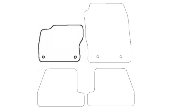 Car mat left for Ford Focus 2011-2015 1-piece, Image 3