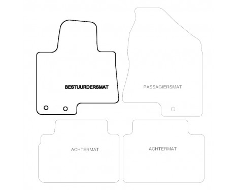 Car mat left for Hyundai iX35 2010- 1-piece, Image 3