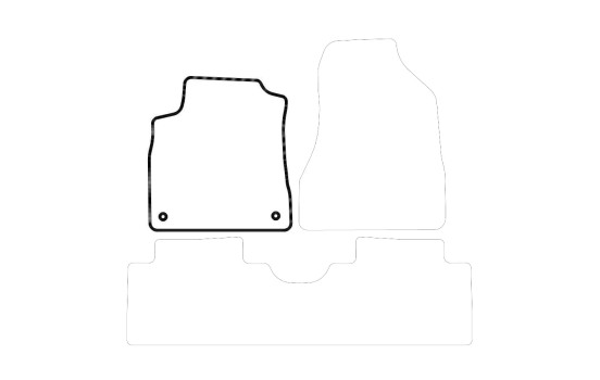 Car mat left for Hyundai Tucson 2004-2010 1-piece, Image 3
