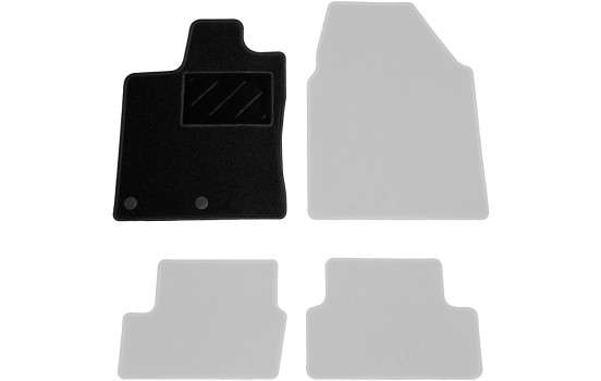 Car mat left for Nissan Qashqai 2010-2013 1-piece