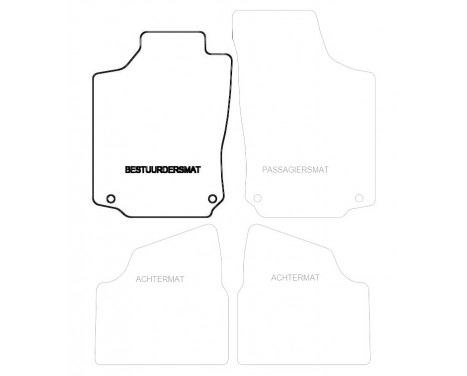 Car mat left for Opel Corsa C 2001-2005 1-piece, Image 3