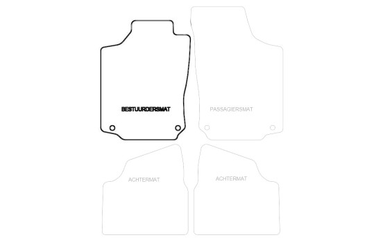 Car mat left for Opel Corsa C 2001-2005 1-piece, Image 3