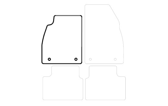 Car mat left for Opel Insignia 2008-2013 1-piece, Image 3