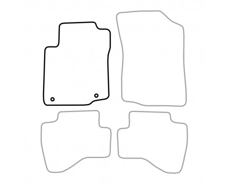 Car mat left for Peugeot 107 2010-2014 1-piece, Image 3