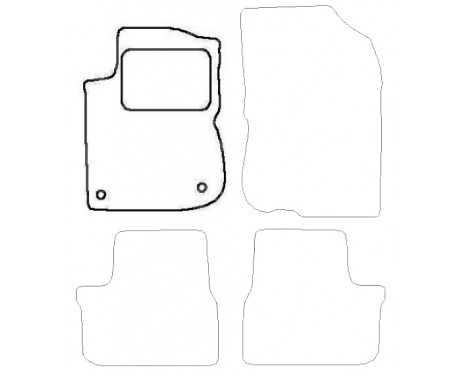 Car mat left for Peugeot 2008 2013-2019 1-piece, Image 3