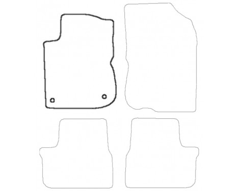 Car mat left for Peugeot 208 2012- 1-piece, Image 3