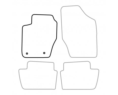 Car mat left for Peugeot 307, Citroen C4 2001-2009 1-piece, Image 3