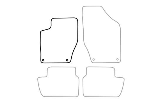 Car mat left for Peugeot 308 2008-2013 1-piece, Image 3