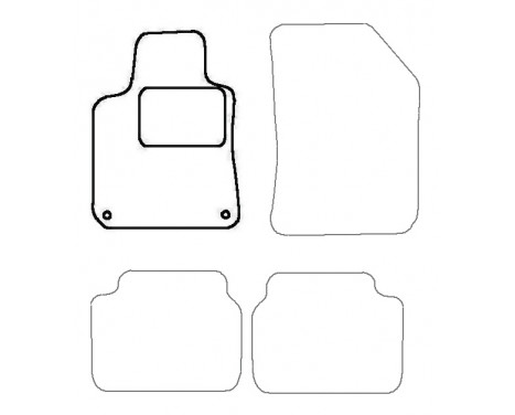 Car mat left for Peugeot 308 SW 2014- 1-piece, Image 3