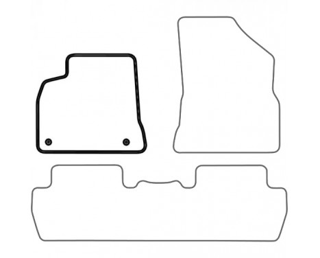 Car mat left for Peugeot 5008 2009- 1-piece, Image 3