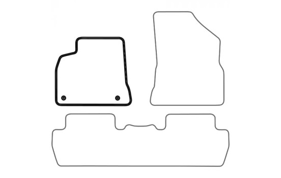 Car mat left for Peugeot 5008 2009- 1-piece, Image 3