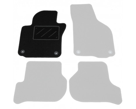 Car mat left for Skoda Octavia 2008-2012 1-piece