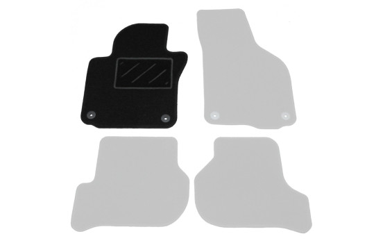 Car mat left for Skoda Octavia 2008-2012 1-piece