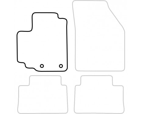 Car mat left for Suzuki Alto 2010- 1-piece, Image 3