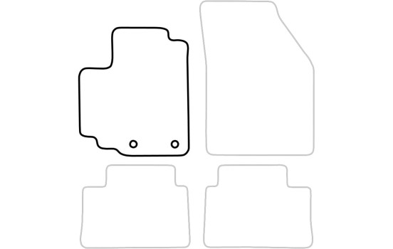 Car mat left for Suzuki Alto 2010- 1-piece, Image 3
