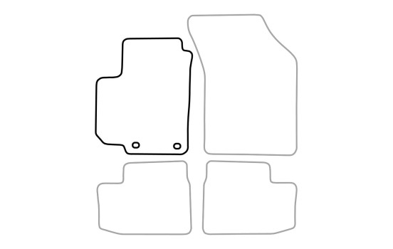 Car mat left for Suzuki Swift 3 / 5drs 2005-2010 1-piece, Image 3