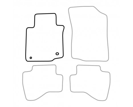 Car mat left for Toyota Aygo 2005-2012 1-piece, Image 3