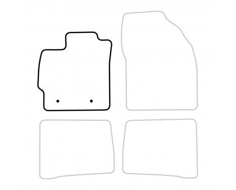 Car mat left for Toyota Prius 2009-2012 1-piece, Image 3